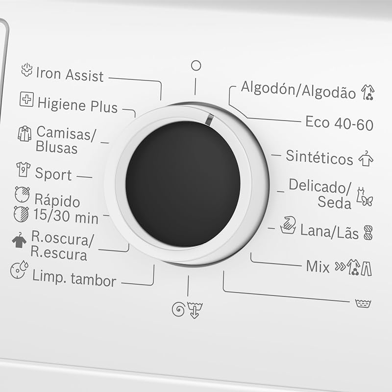 , Máquina de lavar, Série 4, 8 kg, Iron Assist, branca, WAN24280ES