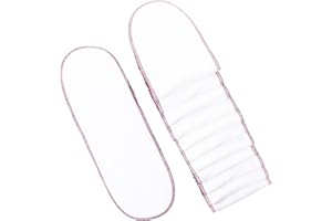 Geffen Baby Super Absorbers Plus Cloth Diaper Inserts, Reusable Liners for Baby Diapers, Booster Pads for Overnight Bedwetting, Nap Time, or Day Time Heavy Wetters, 5 Layer Absorbent Insert, 12 Pack