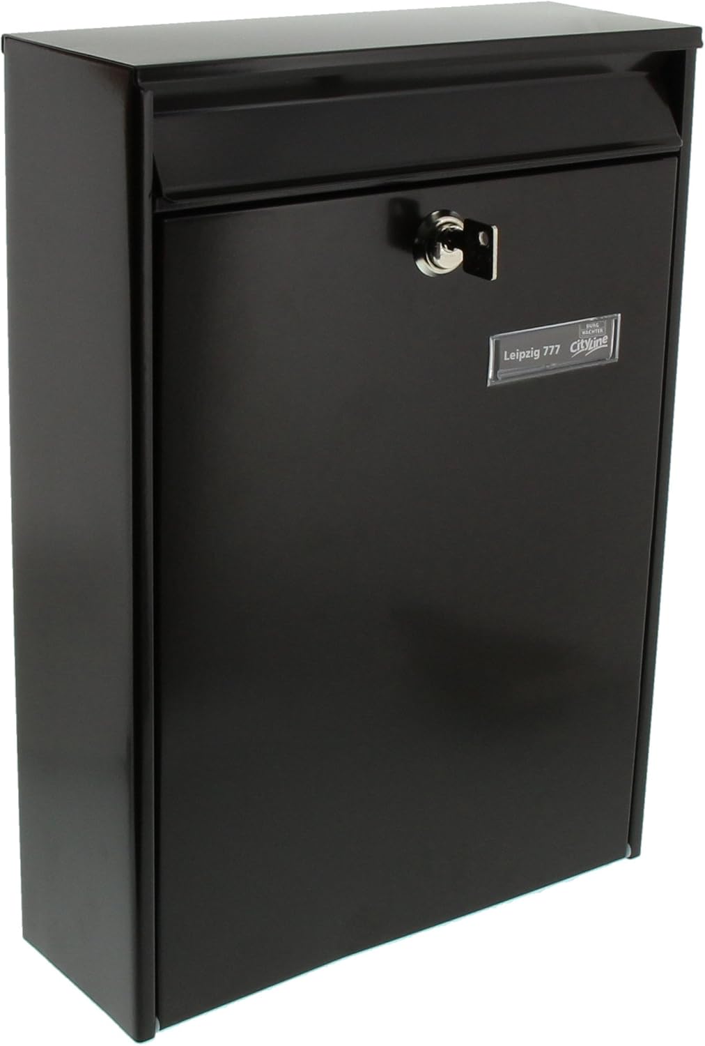 Burg-Wächter Leipzig 777 BR Steel Letter Box A4 Letter Format EU Standard EN 13724 Galvanised Steel Brown