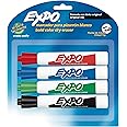 EXPO Original Dry Erase Markers, Chisel Tip, Assorted Colors, 4 Pack