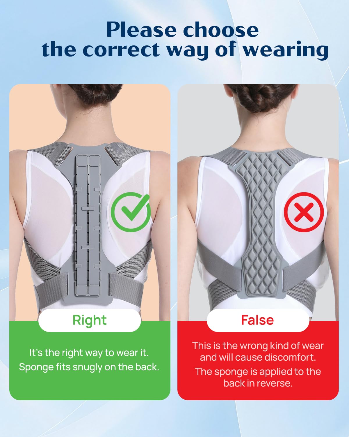 OFIR Revolutionary Upper Back Brace Posture Corrector for Women & Men, Effective Back Straightener Posture Corrector for Men, Support Shoulder Neck and Spine for Scoliosis, Hunchback, L(UnderBust 31.5-39.5