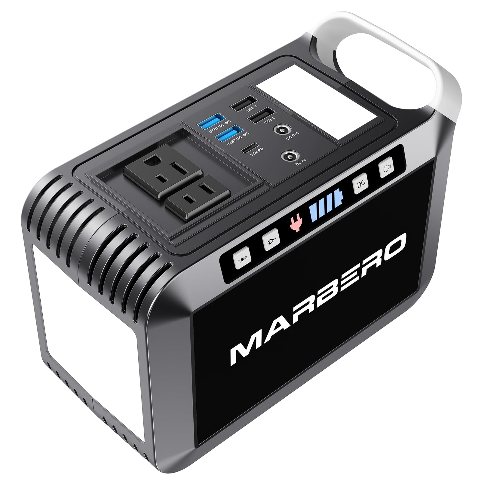 MARBERO 148Wh Portable Power Station Camping Portable Power Bank with AC Outlet 200W Generator 40000mAh Battery Pack Solar Power Station for Outdoor Camping Home Office Emergency