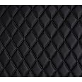 Vinyl Quilted Foam Fabric with 3/8" Foam Backing Upholstery / 52" Wide/Sold by The Yard/FABRIC EMPIRE (Black, Diamond 2" x 3")