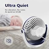 OCOOPA USB Desk Fan 360° Rotatable Head Quiet 3-Speed Strong Airflow view 8