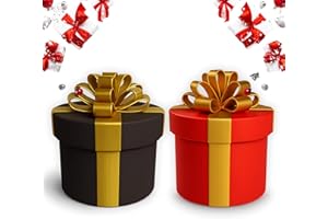 Annoying Nested Screw Gift Box, Annoying Gift Box with Screws, for Christmas Birthdays & Home Decor (Black+Red)