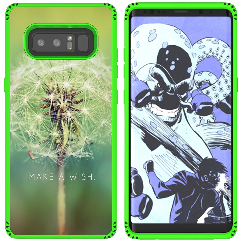 Galaxy Note 8 Case, MagicSky Shockproof Slim Corner Protection with Resilient Shock Absorption Rubber Protective Case Cover for Samsung Galaxy Note8 (2017) 6.3 Inch - Dandelion