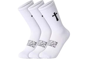 Ao Yee ZGL 3 Pairs Christian socks Prayer socks Birthday Gifts for Dad,Men Husband Grandpa Women idea Fathers Day Christmas