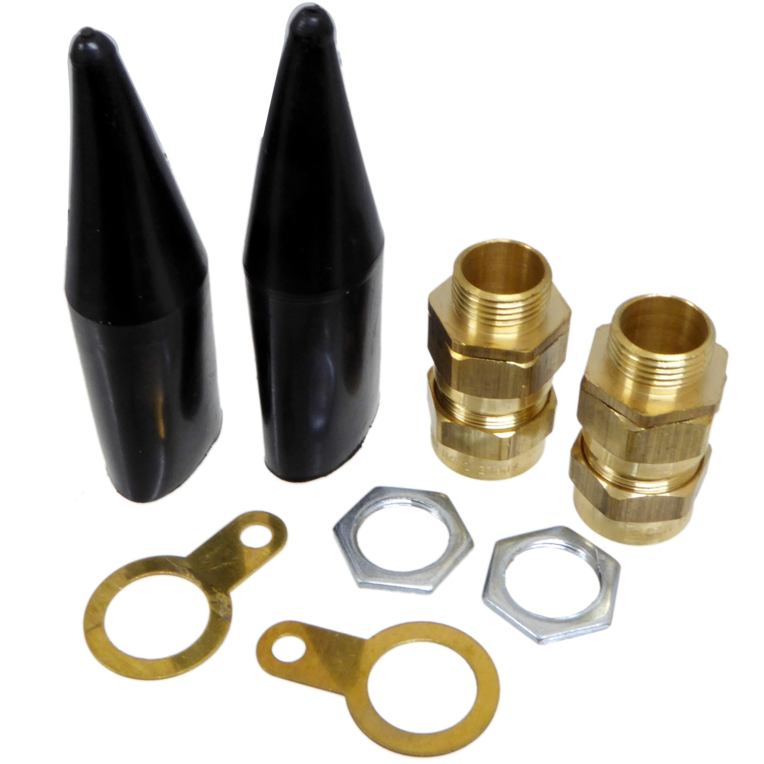 Pack of 2 CW20 Brass Glands for SWA Armoured Cable Outdoor Use - Suits 3 Core 6mm and 10mm