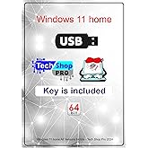 Tech-Shop-pro install Key Included USB For Windows 11 Home Version 32/64 bit. Recover, Restore, Repair Boot USB, and Install