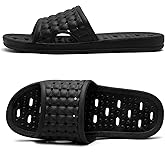 Shower Shoes with Drainage Holes, Quick-Drying Non-Slip Slippers Dormitory Home Bathroom Slippers Unisex