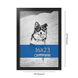 ArtToFrames 16x23 Inch Black Picture Frame, This