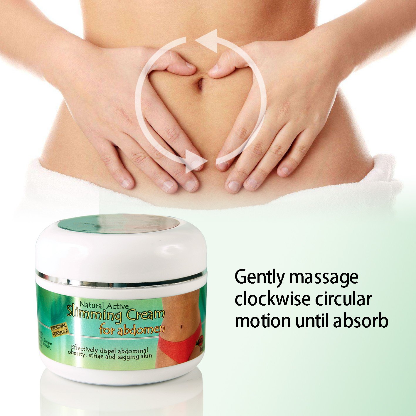 Slimming Cream Anti Cellulite Abdomen Organic Natural Body Slimming Treatment, Skin Tightening Improves Sagging Skin - Slimmer Healthier Lifestyle Treatment, 7 Oz from Agol BodyLab