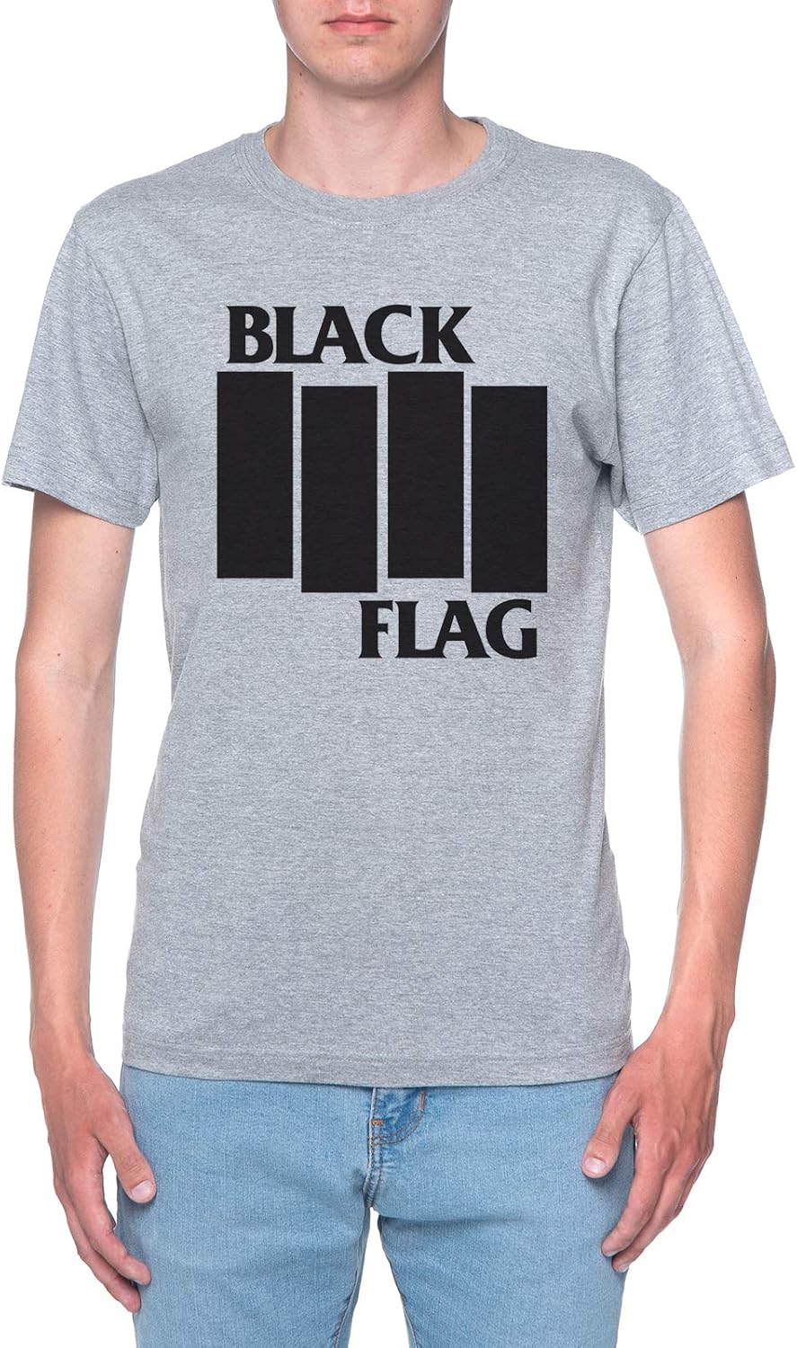 Black Flag Tshirt Heren Grijs Tshirt Men