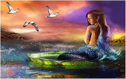 Paint By Numbers Art Childrens Kids Adults Child Mermaid Fairy Shark Farm Space Ebay