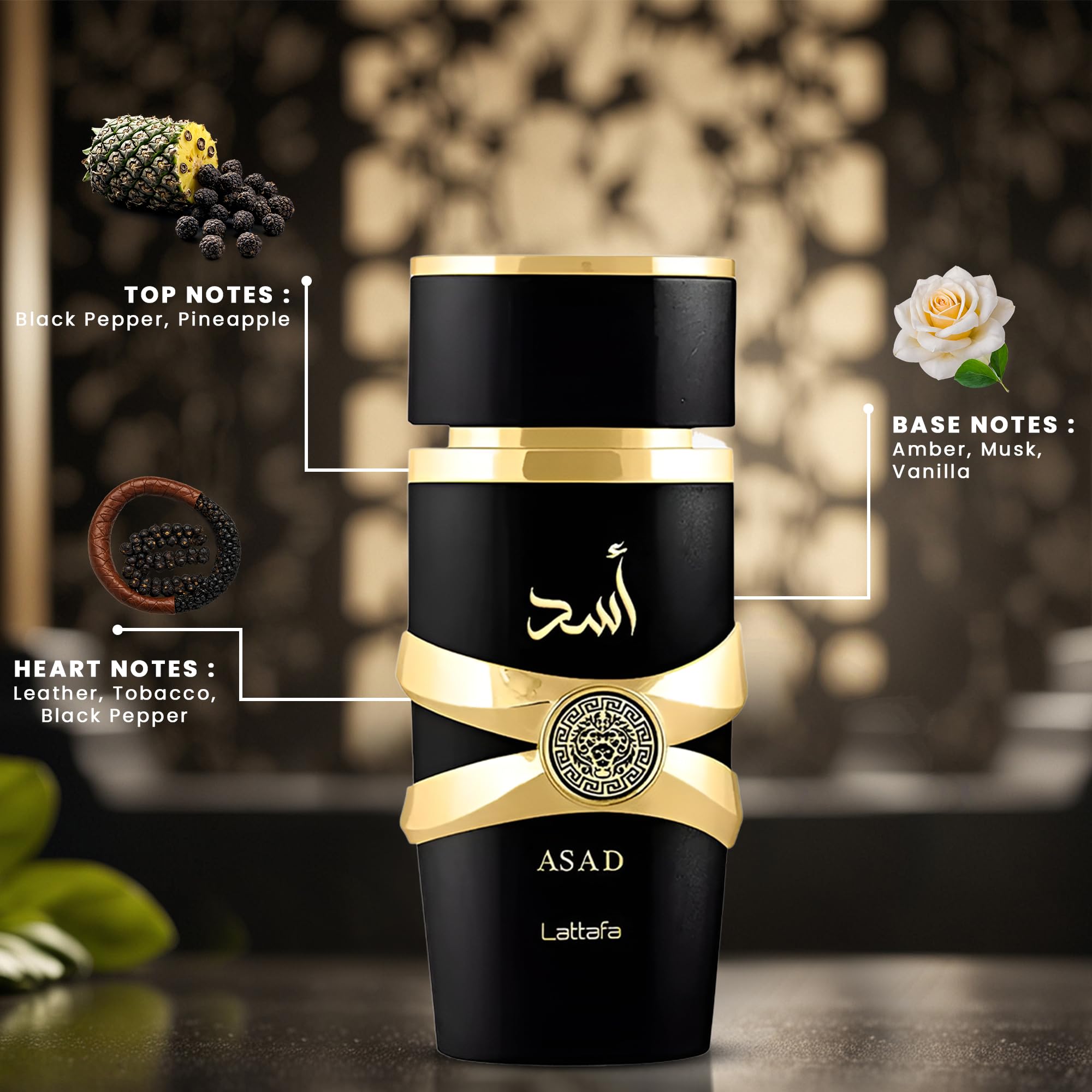 Mua AROMAQUE Gift Set Bundle of 9 pm Afnan and Lattafa Asad Perfume Men  3.4oz EDP 1 Empty Travel Refillable Bottle & 4 Car Freshener Cards in a  Satin Gift Bag trên