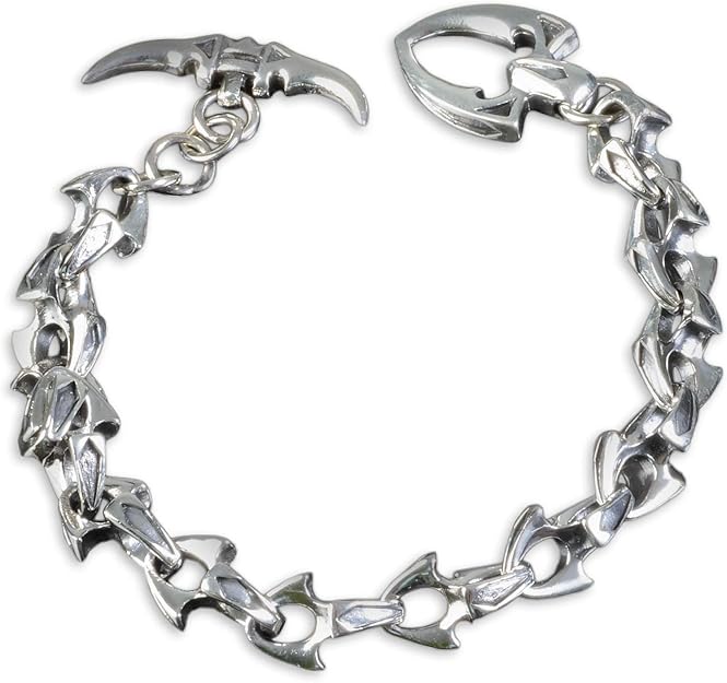 925 Sterling Silber Herren Armband Massiv Schwer Panzerarmband Gliederarmband Biker 23cm SB8 925 Sterling Silber Herren Armband Massiv Schwer Panzerarmband Gliederarmband Biker 23cm SB8