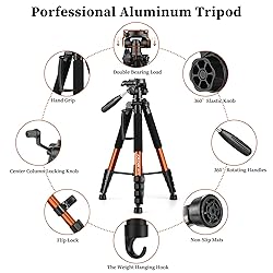 JOILCAN Tripod Camera Tripods, 74" Tripod for