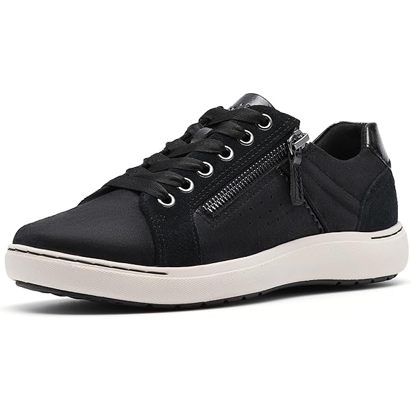 Amazon.com | Clarks Womens Caroline Janna Black Leather 1 5.5