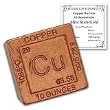 Copper Cube Paperweight 10 oz - 999 Pure Chemistry