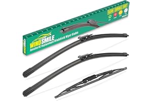 WINDSMILE 24" 21" 11" Windshield Wiper Blades Replacement for GMC Acadia 2013 2014 2015 2016 Premium All Weather Front Rear Wipers Set - OEM Quality (Pack of 3)
