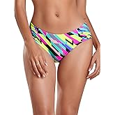 Ocean Blues Women's Ruched Sides Bikini Bottom Medium Coverage Bikini Bottom