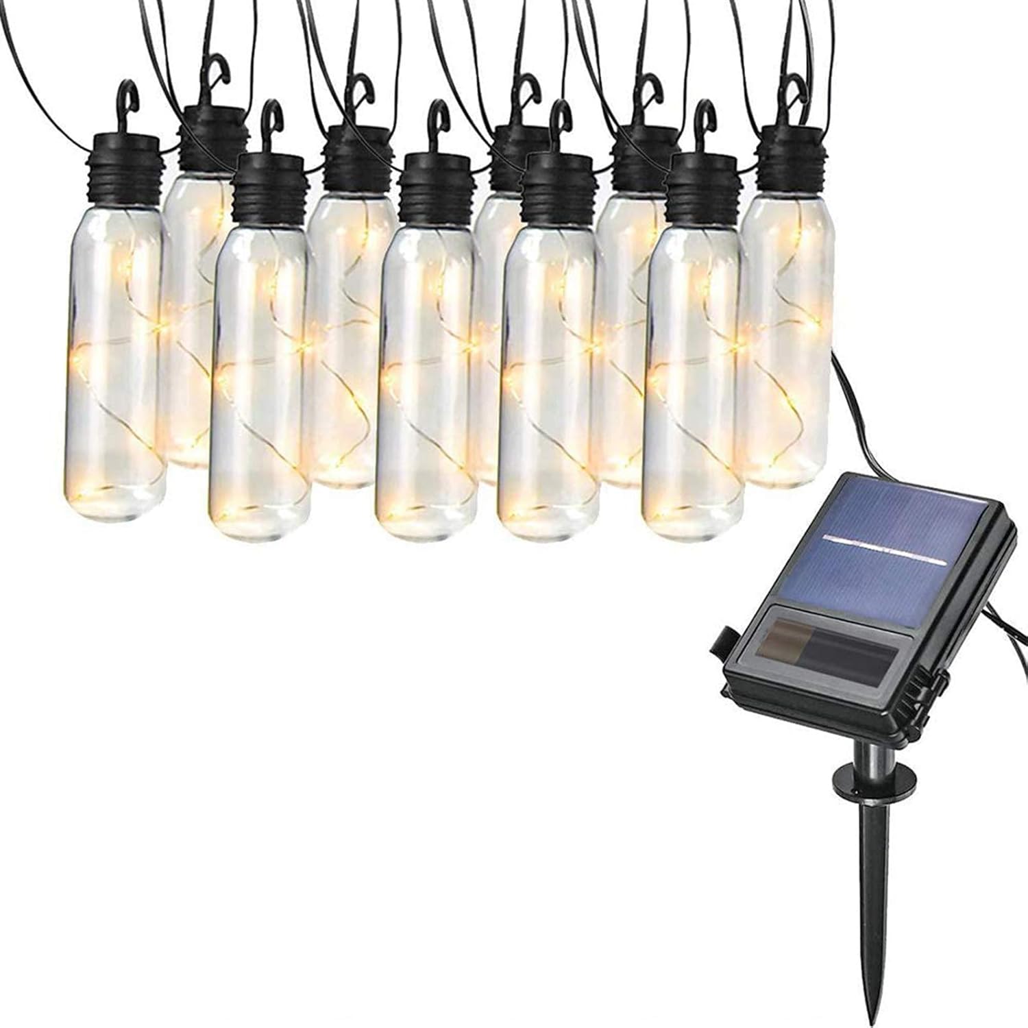 Solar Lights Clearance, LED Outdoor Lights Solar Powered, 24 Ft 10 LED