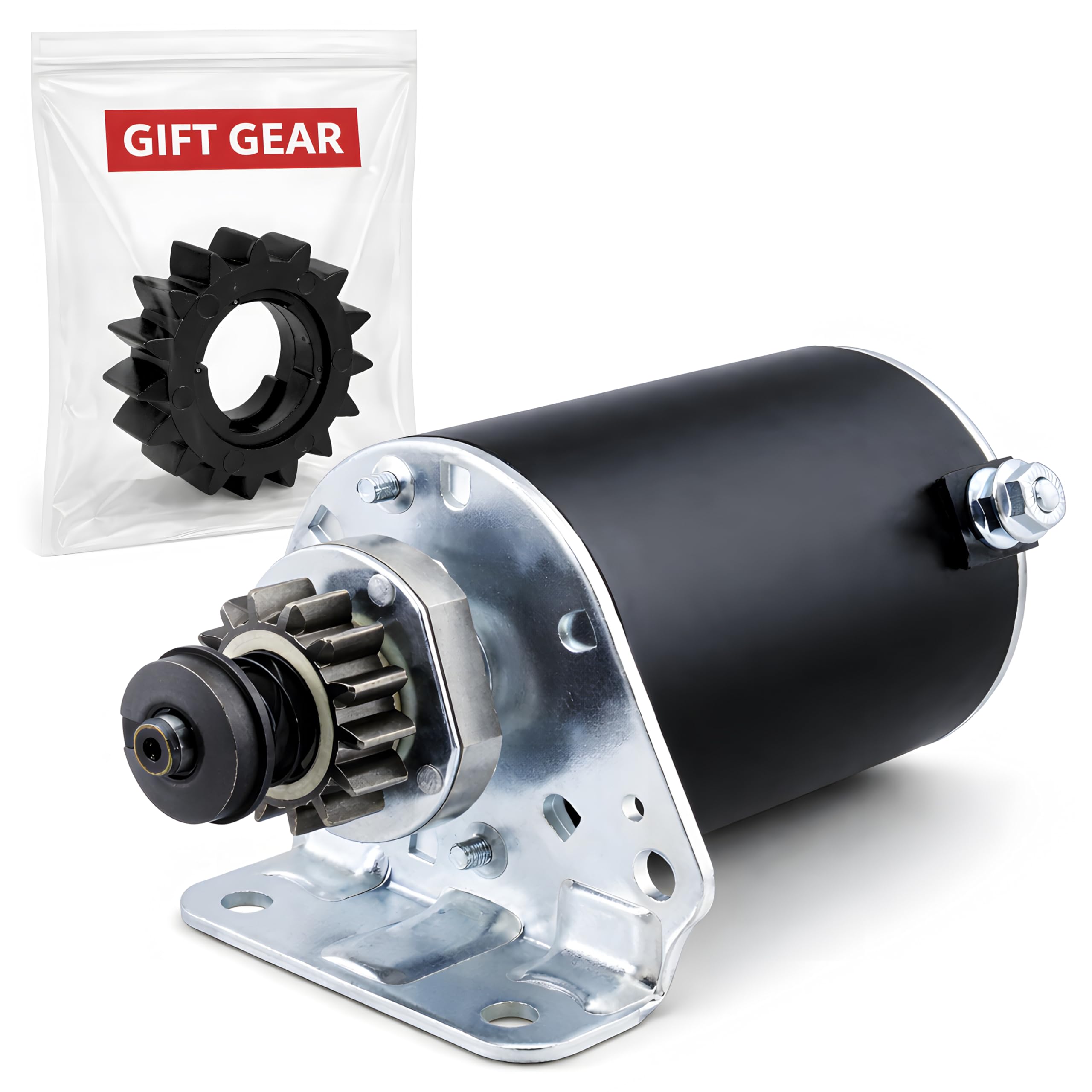 Photo 1 of 16 Tooth Starter Motor Replaces for Craftsman LT1000 LT3000 LT4000 LT2500 GT5000 Riding Lawn Mower Tractor with Briggs Stratton Intek OHV 16HP 17HP 18HP 19HP 20HP 21HP 22HP 23HP 24HP 26Hp Engine