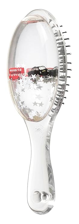 Splash Haarbürste 15,5 x 6 x 5,5 cm Acryl klar mit schwimmendem Bus und