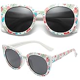 PolarSpex Toddler Sunglasses – Polarized UV Protection Cat Eye Sunglasses with Unbreakable Frame for Girls Age 2-8