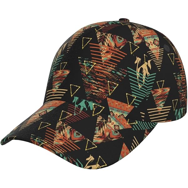 4719 African Tribal Pattern Cap Adjustable Retro Baseball Hat For Men African Tribal Pattern Cap Adjustable Retro Baseball Hat for  main image 4