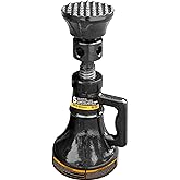 BIG RED TORIN 10 Ton (20,000 Lb) Screw Jack - Professional Car Support, Construction, Bridge Stabilization Jack With Swivel Saddle, Red