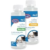 Urnex Coffee Maker Cleaner and Descaler Kit - 2 Single Use Bottles - Professional at Home Coffee Machine Cleaning and Descaling