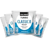 Still Spirits Turbo Classic 8 Yeast Fermentation Blend, Pack of 5 | 6.35 oz per Sachet, Ferments Up to 17.6 lb of Turbo Sugar, Dual Recipe, Mineral Absorbents, All-Round Performance