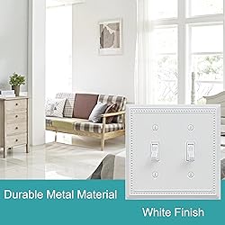 OKAWYC Double Toggle Light Switch Cover Belaire