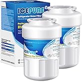 ICEPURE RWF0600A Replacement for GE MWFINT, 197D6321P006, WFC1201, GSH25JSDDSS, PSHS6PGZBESS, SGF-G9, RWF1060 Refrigerator Water Filter 2PACK