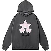 Aelfric Eden Womens Oversized Hoodie Heavyweight Vintage Streetwear Star Graphic Acid Wash Hoodies Pullover With Pockets