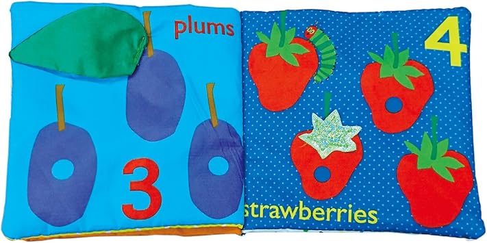 Amazon 日本育児 はらぺこあおむし ソフトブックミニ すうじ 図形 計算 おもちゃ