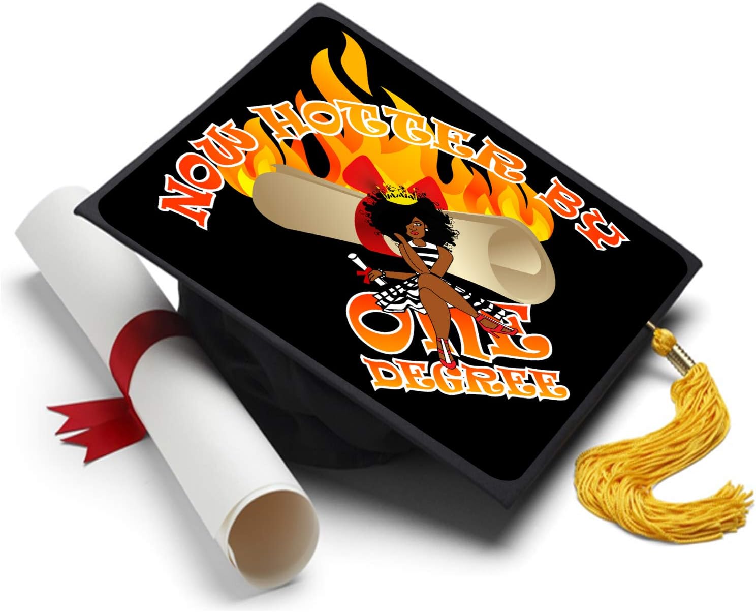 Tassel Toppers 1 Degree Hotter Grad Cap Decorated Grad Caps or Graduation Accessories