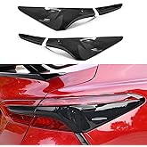 Xhfarce Tail Light Lamp Cover Guard Trim 4Pcs Tail Light Frame Bezels Decoration Compatible with Toyota Camry 2024 2023 2022 2021 2020 2019 2018 Accessories
