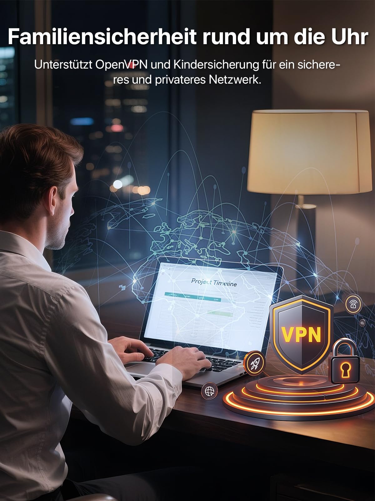 Tenda 4G08 LTE Router,4G+ Router unterstützt SIM Karten,4G+ Cat6 bis zu 300Mbps, WLAN Dual-Band AC1200, 4 x Externe Antennen,Gigabit-LAN/WAN-Anschlüsse, OpenVPN, MU-MIMO,Mesh Wi-Fi+, Plug & Play 9