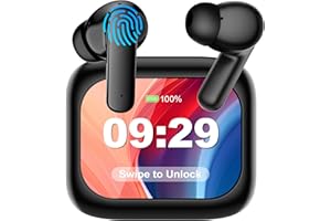 DIUJZLD AI LCD Real Time Language Translator Earbuds, AI Language Translator Earphone 3-in-1 Accents & Long Battery Life Translation Earbuds TWS 144 Languages & 8 Offline for Travel Business, Black