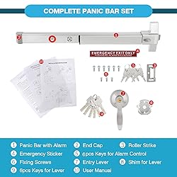 IRONWALLS Push Bar Panic Exit Device with Alarm