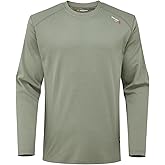 VANLENS FR Shirts for Summer 5.5OZ Lightweight Breathable Vented Mesh Flame Resistant Long Sleeve Crew T-Shirt CAT2