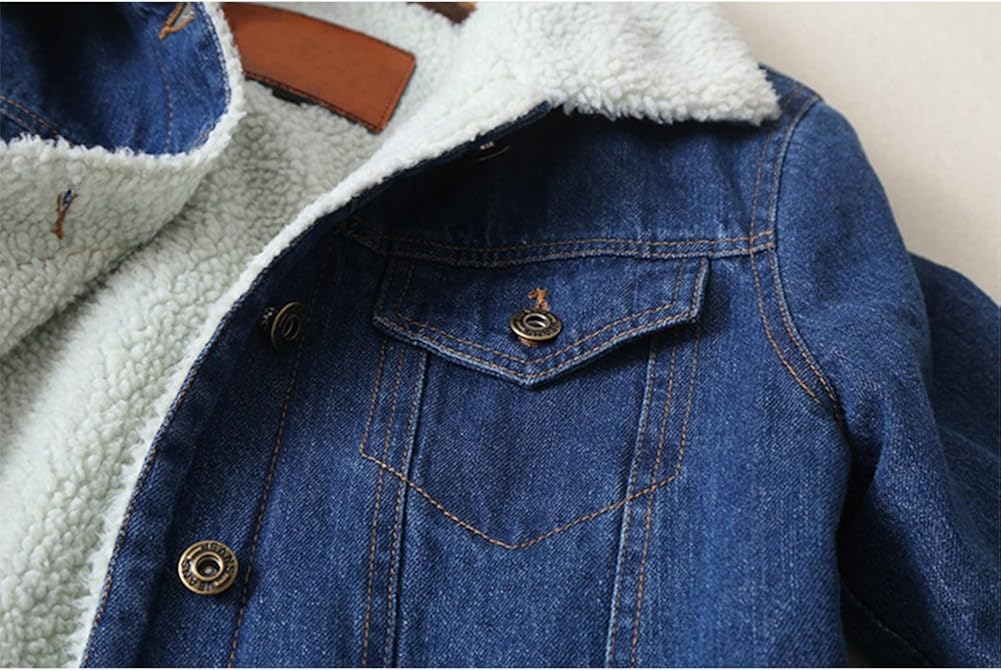 jean jacket with lambswool