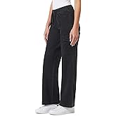WallFlower Womens Tomboy Relaxed Cargo Denim Mid-Rise Insta Stretch Juniors Jeans