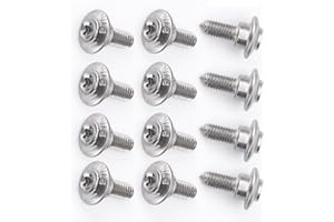 GZDLMOTO 12 Pcs/for BMW M5 x 14/14.5/17.5/16/20, Motorcycle Shell Stainless Steel Screws Bolt Kit, R1200GS LC ADV R1250GS R1200RT S1000XR RR S1000R R1250 F750GS F850GS F900R (Silver / 12Pcs, M5 x 14.5)