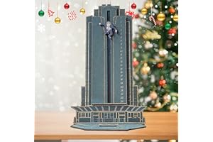 UIONML 2023 Christmas Die Hard Advent Calendar-Thanksgiving Halloween Christmas Countdown Decoration Calenda，Hans Gruber Advent Calendar，Hans Gruber Drop from Nakatomi Square, Calendar for Desktop Wooden
