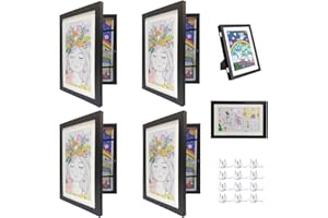 DAGCUXIN Kids Art Frame, 8.5x11 Front Opening Kids Artwork Frames, Kids Artwork A4 Picture Frames Changeable,Artwork Display 