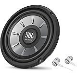 JBL Stage 810 800W Max 8" Stage Series Single 4 ohm Car Audio Subwoofer Speaker Bundled with Alphasonik Earbuds