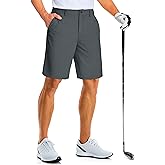 MAGCOMSEN Men's Golf Shorts 9 Inch Inseam Quick Dry Casual Shorts Stretch Hiking Dress Work Shorts with 4 Pockets Flat Front